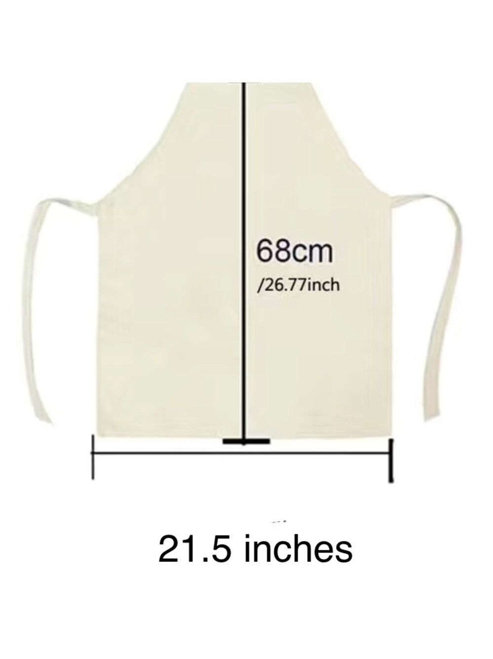 New My Kitchen My Rules Linen Apron - Picture 2 of 2